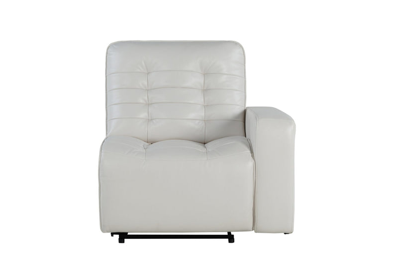 U6066 Blanche White Sectional - Gate FurnitureReclining Sectional
