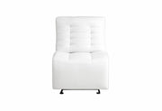 U6066 Blanche White Sectional W/ Ag - Gate FurnitureReclining Sectional