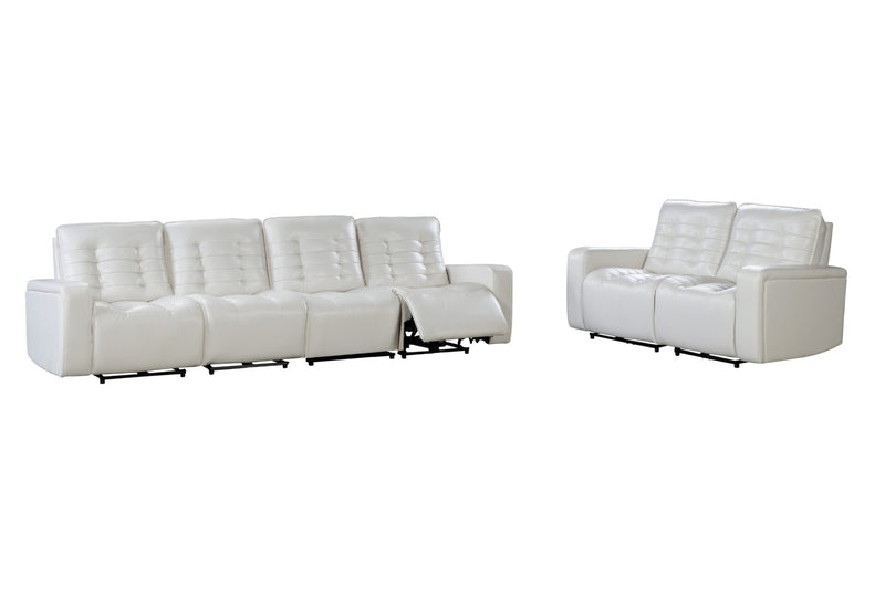 U6066 Blanche White Sofa/Loveseat 2 - Gate FurnitureLiving Room Set