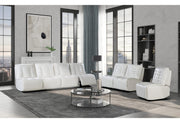 U6066 Blanche White Sofa/Loveseat W/ Ag - Gate FurnitureLiving Room Set