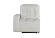 U6066 Blanche White Sofa/Loveseat W/ Console - Gate FurnitureLiving Room Set
