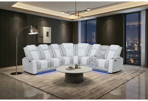 U8000 Grey P2 Sectional With Led - U8000-GREY-P2 SEC