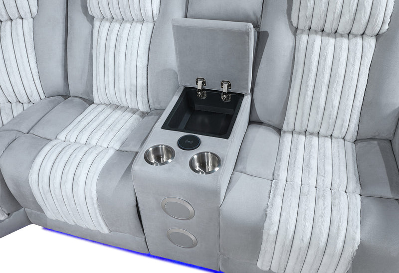 U8000 Grey P2 Sectional With Led - U8000-GREY-P2 SEC