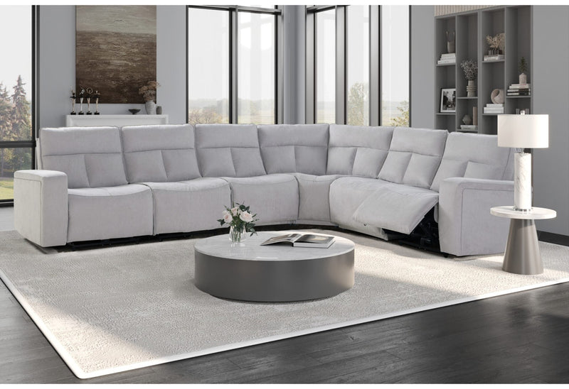U8088 Grey Sectional - Gate FurnitureReclining Sectional