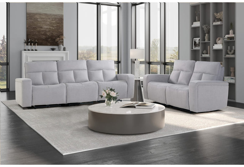 U8088 Grey Sofa/Loveseat - Gate FurnitureLiving Room Set