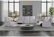 U8088 Grey Sofa/Loveseat W/ Ag 1 - Gate FurnitureLiving Room Set