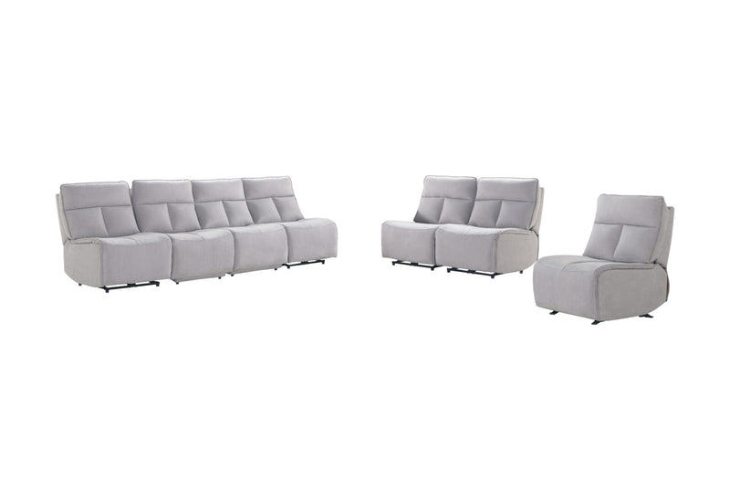 U8088 Grey Sofa/Loveseat W/ Ag 2 - Gate FurnitureLiving Room Set