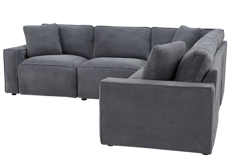 U8177 Charcoal Pwr Sectional(Large Sectional) - Gate FurnitureSectional