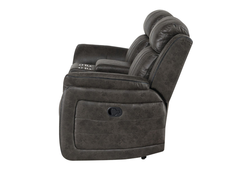 U8517 Grey Console Reclining Loveseat - U8517-GREY-CRLS-N