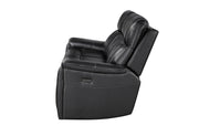 U8880 Black Leather Power Reclining Sofa - U8880-BLK LEATHER-PRS
