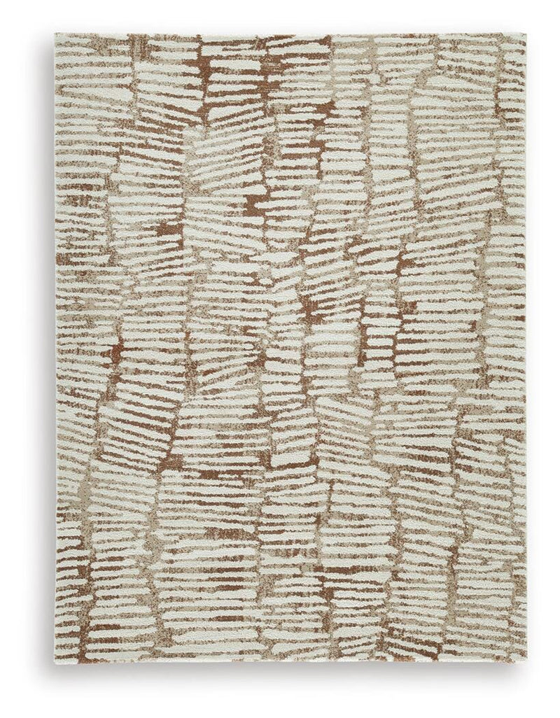 Uduak Cream/Tan/Rust Medium Rug - R408112
