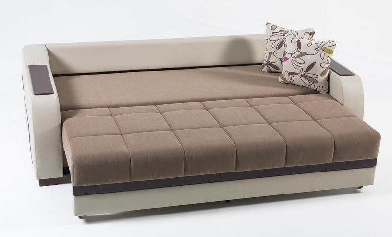 Ultra 3 Seat Sleeper (Optimum Brown) 3 Pieces - Gate FurnitureSleeper Sofa