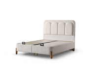 Uludag Storage Bed With Headboard - Queen in Cream - 200-ELIF-ULU-150-EY322-SB