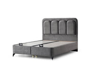 Uludag Storage Bed With Headboard - Twin in Cream - 200-ELIF-ULU-90-EY322-SB