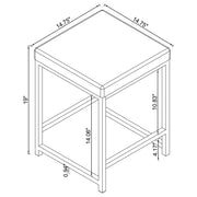 Umbridge Upholstered Square Padded Cushion Vanity Stool - 935933