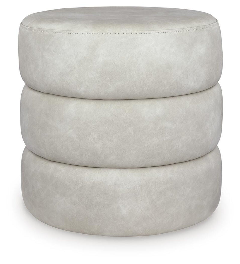 Ummi Bone Swivel Accent Ottoman - A3000792