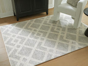 Unawick Gray/Ivory Medium Rug - R407332
