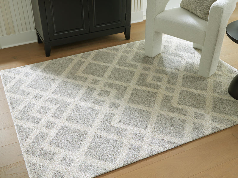 Unawick Gray/Ivory Medium Rug - R407332