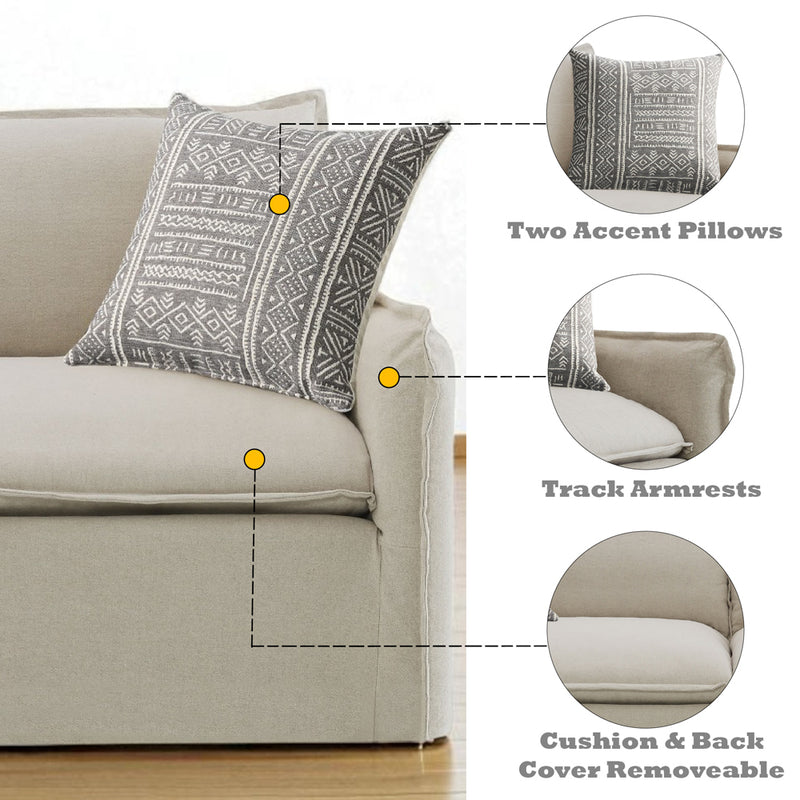 Upendo Sofa W/2 Pillows - LV03080