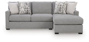 UrbanCrest Pewter 2-Piece Sectional with Chaise - PC20804S3