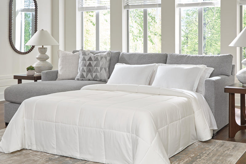 UrbanCrest Pewter 2-Piece Sleeper Sectional with Chaise - PC20804S4