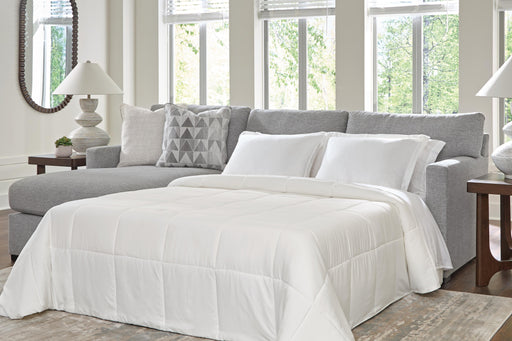 UrbanCrest Pewter 2-Piece Sleeper Sectional with Chaise - PC20804S4