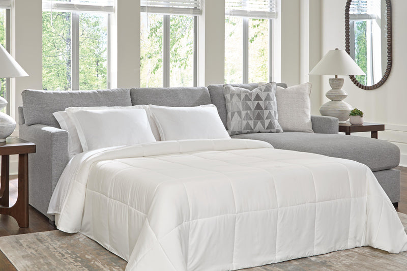 UrbanCrest Pewter 2-Piece Sleeper Sectional with Chaise - PC20804S5