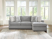 UrbanCrest Pewter 2-Piece Sleeper Sectional with Chaise - PC20804S5