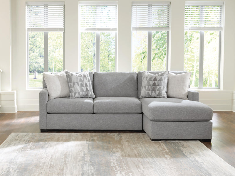UrbanCrest Pewter 2-Piece Sleeper Sectional with Chaise - PC20804S5