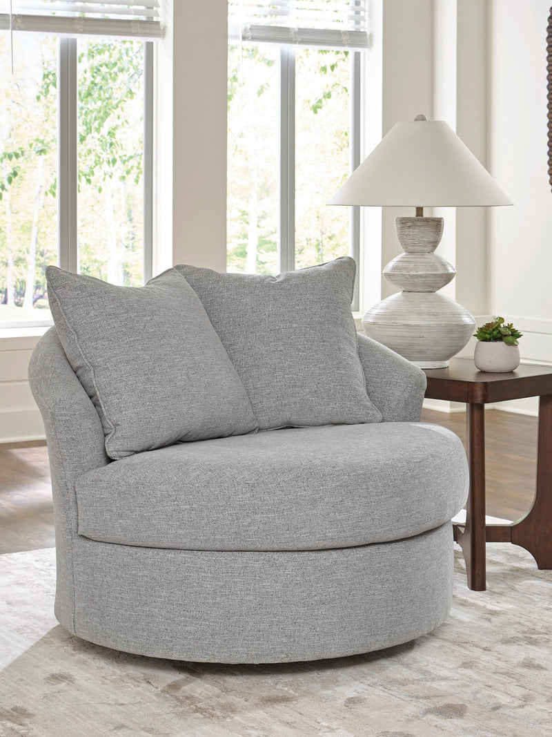 UrbanCrest Pewter Swivel Accent Chair - PC2080444