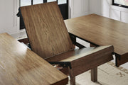 Urbinforte Counter Height Dining Table and 8 Barstools in Light Brown - PKG024536