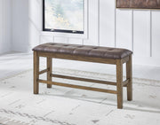 Urbinforte Counter Height Extension Dining Table, 4 Barstools and Bench - PCD592D4