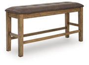 Urbinforte Counter Height Extension Dining Table, 4 Barstools and Bench - PCD592D4