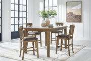 Urbinforte Counter Height Extension Dining Table and 4 Barstools - PCD592D3