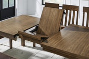 Urbinforte Dining Table and 4 Chairs in Light Brown - PKG024530