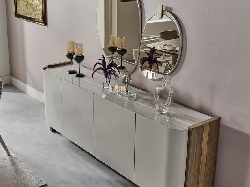 Urgup Diningroom (Consol With Mirror & Dining Table & 6 Dining Chair) - 200-URG-DT-6-SET
