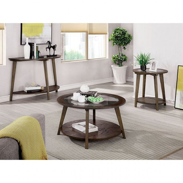 Uriel Dark Oak End Table - CM4345E