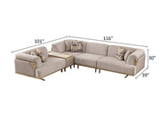 Urla 116" / 101" Wide Sectional - Gate FurnitureSectional