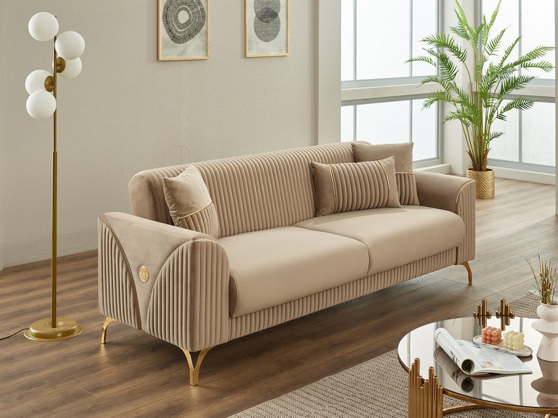 Urla 3-pieces (Sofa & Loveseat & Chair) Livingroom in Anthracite - 200-SIM-URL-ANKA154-321