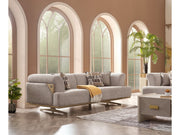 Urla 4-pieces (Sofa & Module Sofa & 2 Chair) Livingroom Set Cream in Cream - 101-URL-ANG04-33M11