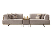 Urla 4-pieces (Sofa & Module Sofa & 2 Chair) Livingroom Set Cream in Cream - 101-URL-ANG04-33M11