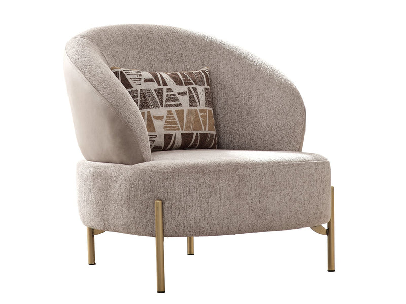 Urla 4-pieces (Sofa & Module Sofa & 2 Chair) Livingroom Set Cream in Cream - 101-URL-ANG04-33M11