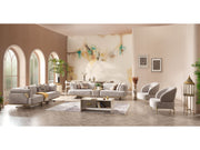 Urla 4-pieces (Sofa & Module Sofa & 2 Chair) Livingroom Set Cream in Cream - 101-URL-ANG04-33M11