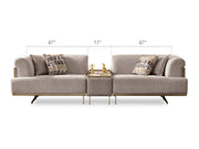 Urla 4-pieces (Sofa & Module Sofa & 2 Chair) Livingroom Set Cream in Cream - 101-URL-ANG04-33M11