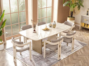 Urla 6 Person Dining Room Set - Gate FurnitureDining Room Sets