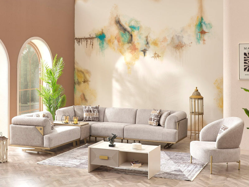 Urla Sectional Living Room Set - Gate FurnitureLiving Room Sets