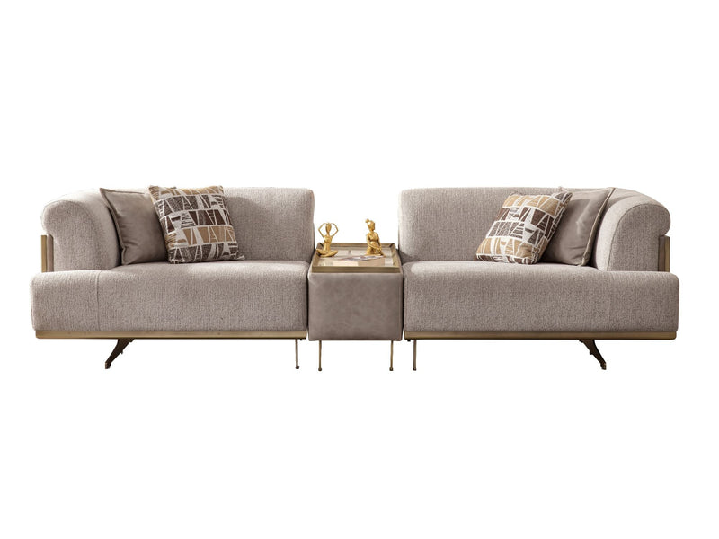Urla Stationary Module Sofa Cream in Cream - 101-URL-ANG04-3M