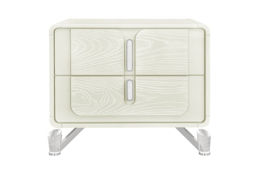 Lyra Beige Nightstand With Usb - LYRA-BEIGE-NS W/ USB