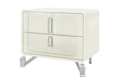 Lyra Beige Nightstand With Usb - LYRA-BEIGE-NS W/ USB
