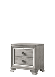Vail Gray LED Upholstered Panel Bedroom Set - Gate FurnitureBedroom Set